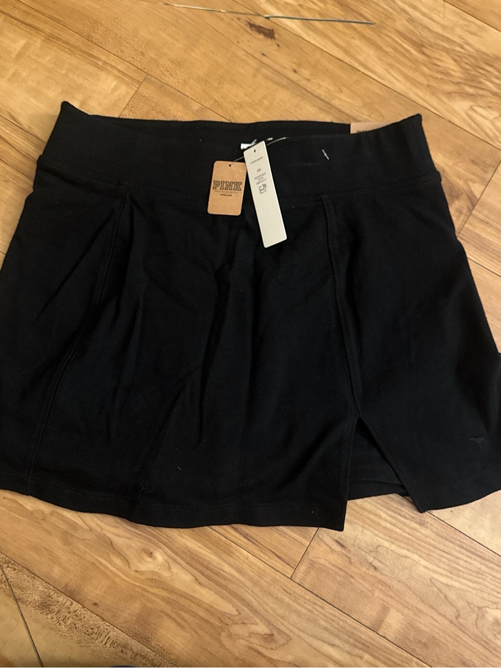 Victoria's Secret PINK Black Skirted Shorts